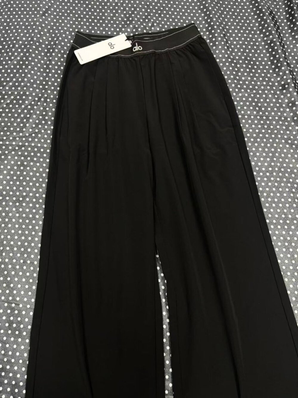 Alo Yoga Suit Up Trouser Black (Regular 30 Inseam) Premium Straight-Leg Trousers - Picture 6 of 10